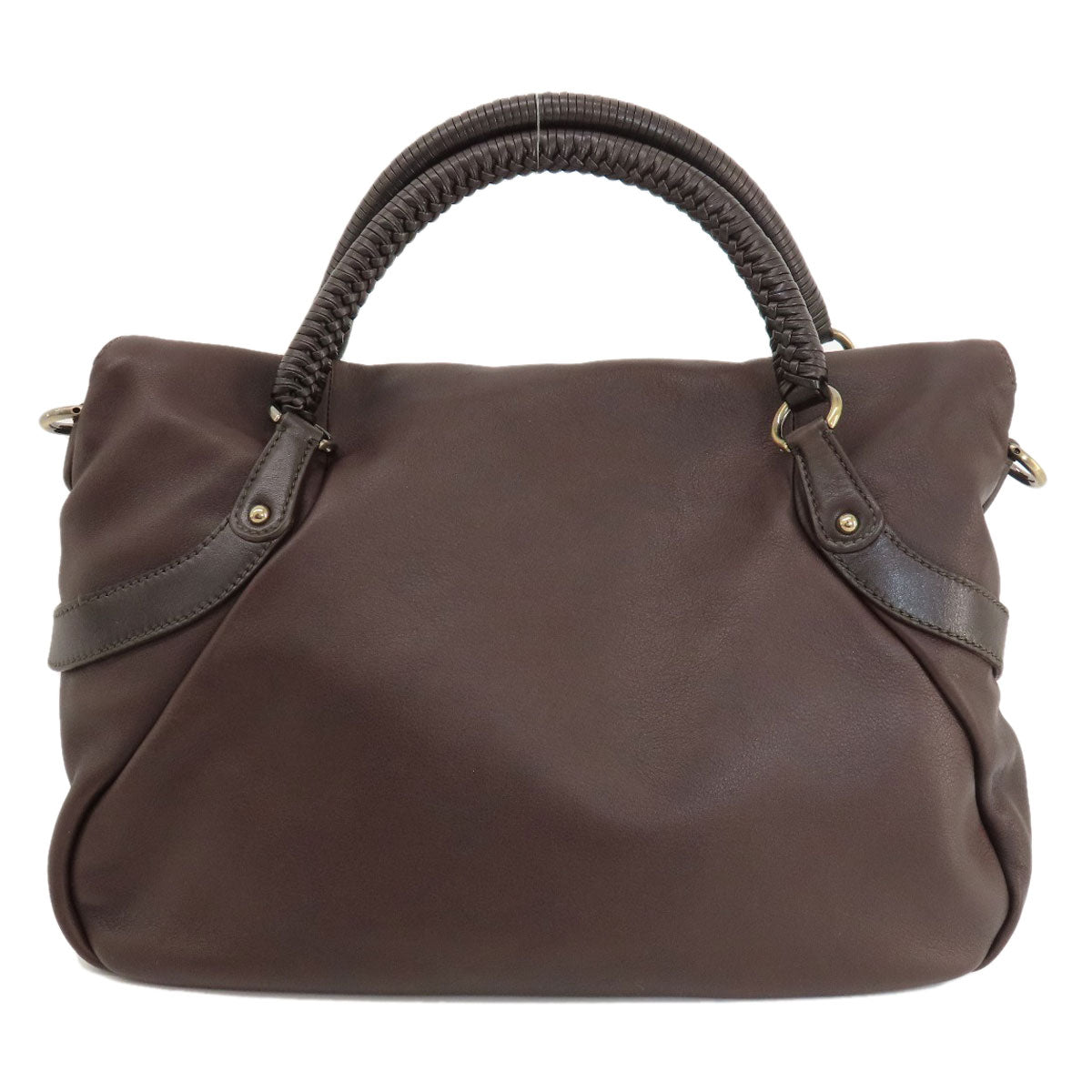 Salvatore Ferragamo Gancini 2WAY Handbag Leather Ladies [Used]