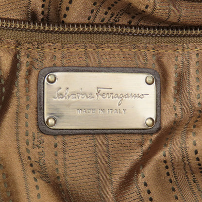 Salvatore Ferragamo Gancini 2WAY Handbag Leather Ladies [Used]