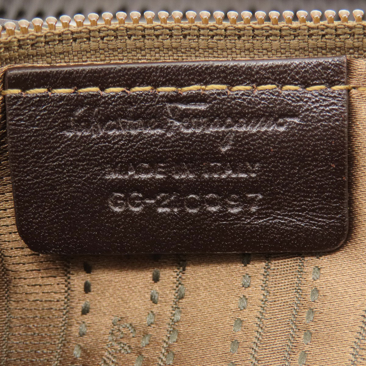 Salvatore Ferragamo Gancini 2WAY Handbag Leather Ladies [Used]