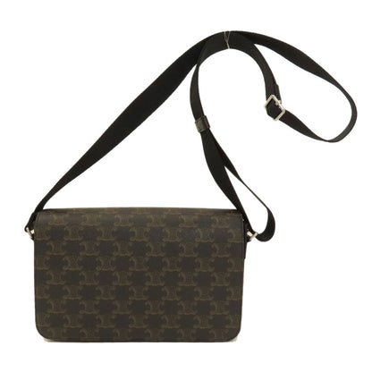 CELINE Triomphe Shoulder Bag PVC LeatherLadies [Used]