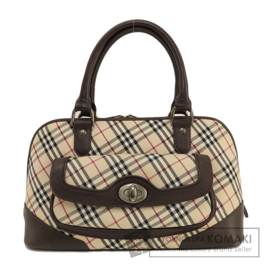 BURBERRY   Handbag Nova Check Canvas LeatherLadies