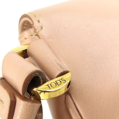 TODS   Shoulder Bag Logo Hardware Leather Ladies