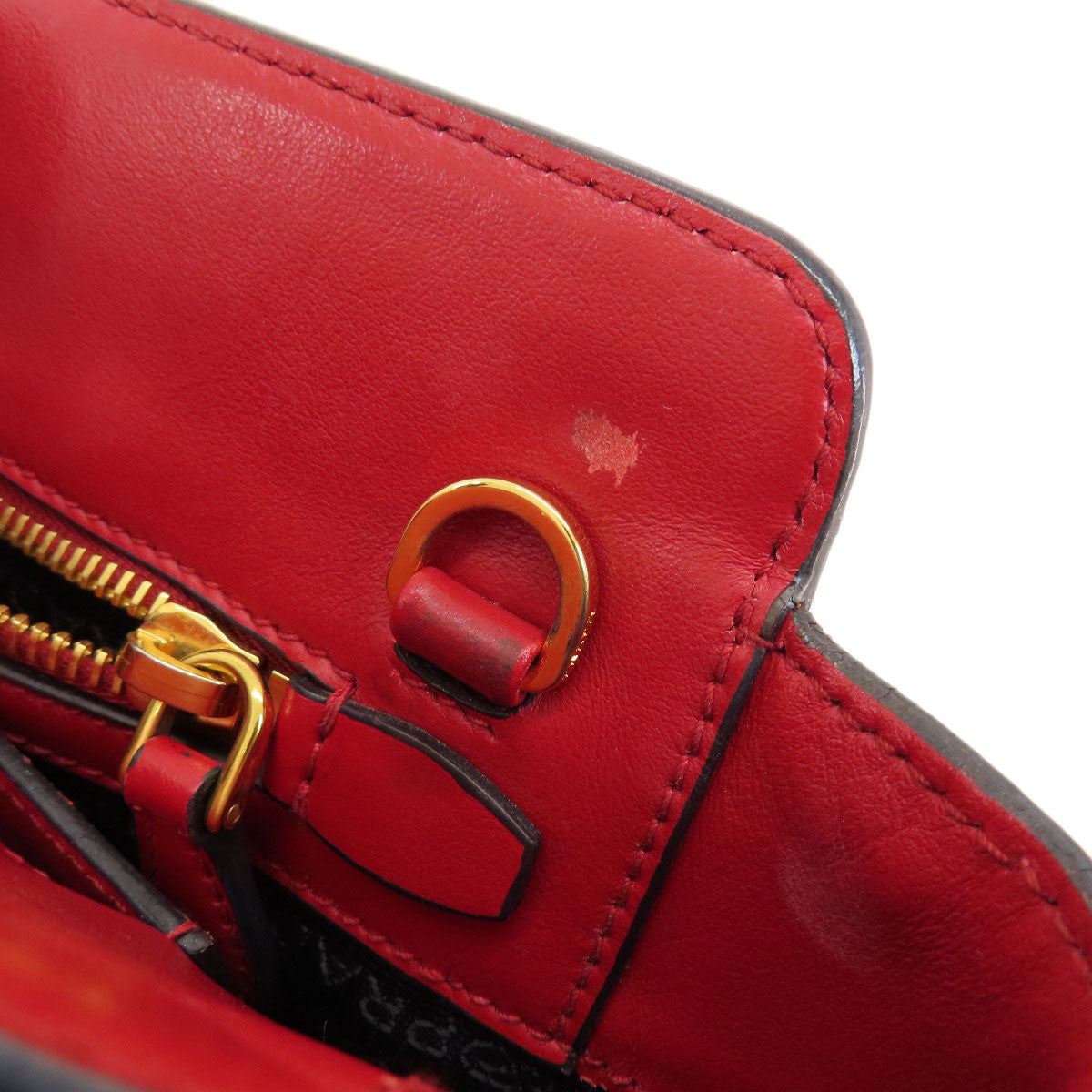 PRADA Saffiano 2WAY Handbag Leather Ladies [Used]