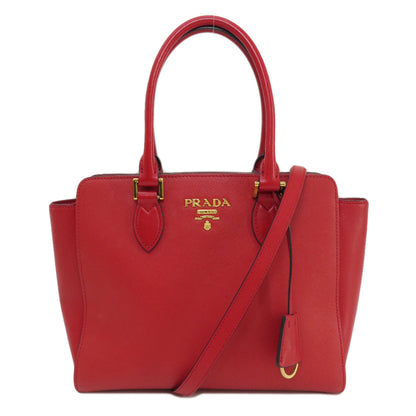 PRADA Saffiano 2WAY Handbag Leather Ladies [Used]