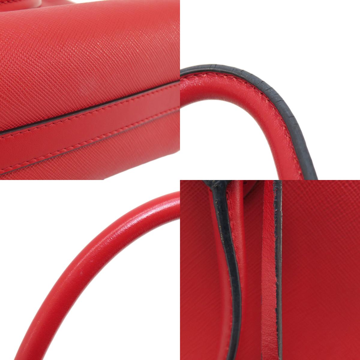 PRADA Saffiano 2WAY Handbag Leather Ladies [Used]