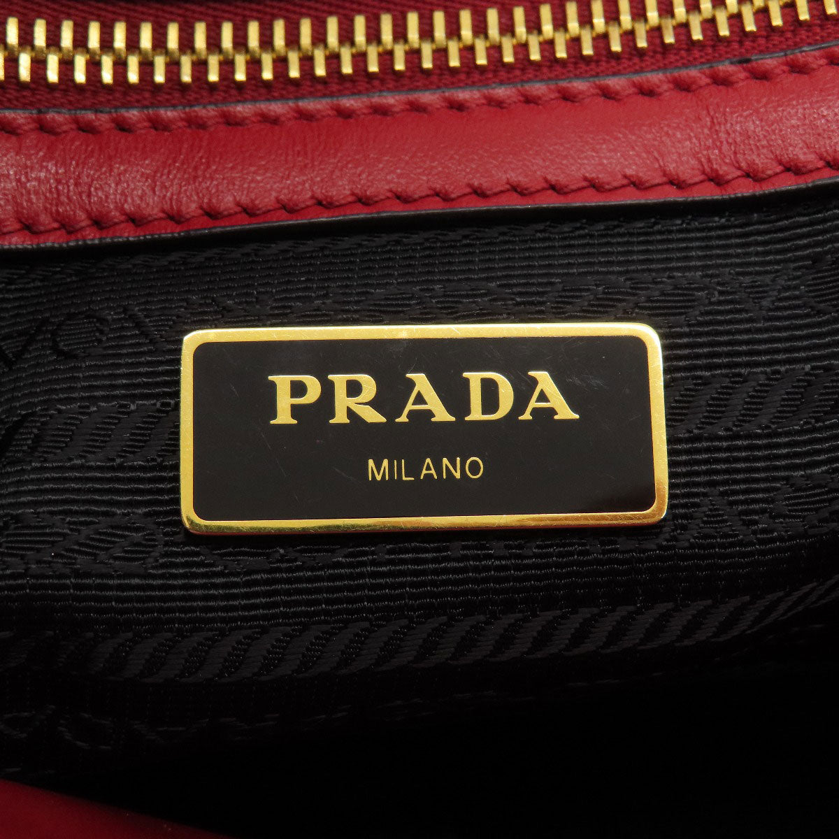 プラダ サフィアーノ 2WAY ハンドバッグ レザー レディース 【中古】【PRADA】