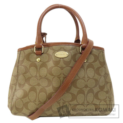 COACH  F34605 Handbag Signature 2WAY PVC Ladies