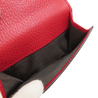 GUCCI 449405 Interlocking G outlet Bifold Wallet with Coin Pocket Leather Ladies [Used]