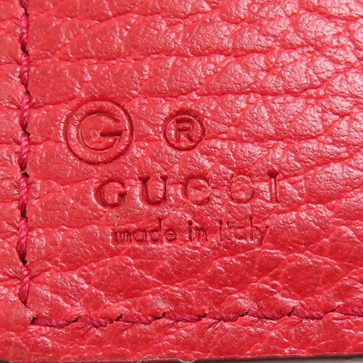 GUCCI 449405 Interlocking G outlet Bifold Wallet with Coin Pocket Leather Ladies [Used]