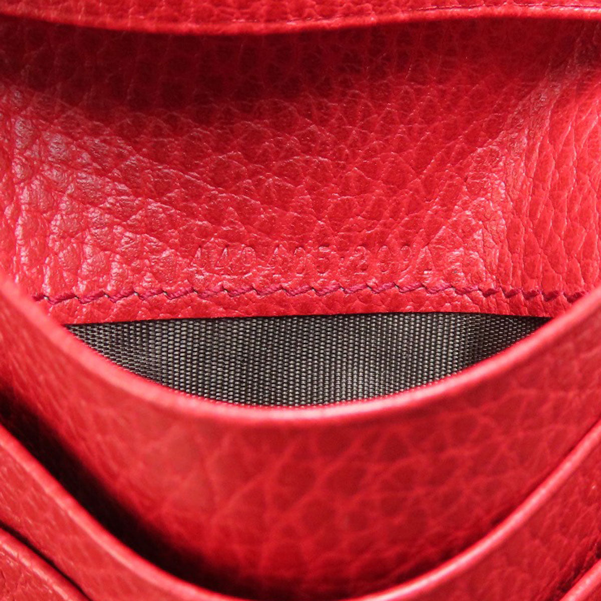 GUCCI 449405 Interlocking G outlet Bifold Wallet with Coin Pocket Leather Ladies [Used]