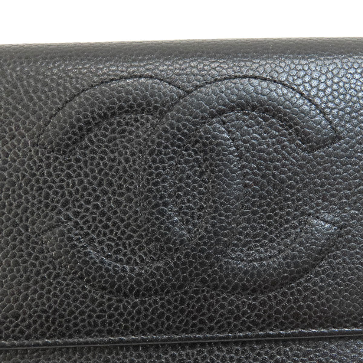 CHANEL   Bifold Wallet with Coin Pocket COCO Mark Caviar skin Ladies