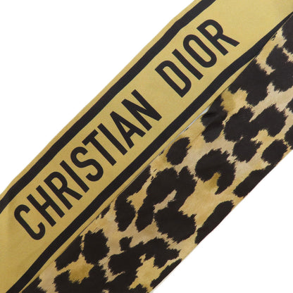 CHRISTIAN DIOR   Scarf Leopard pattern Silk Ladies