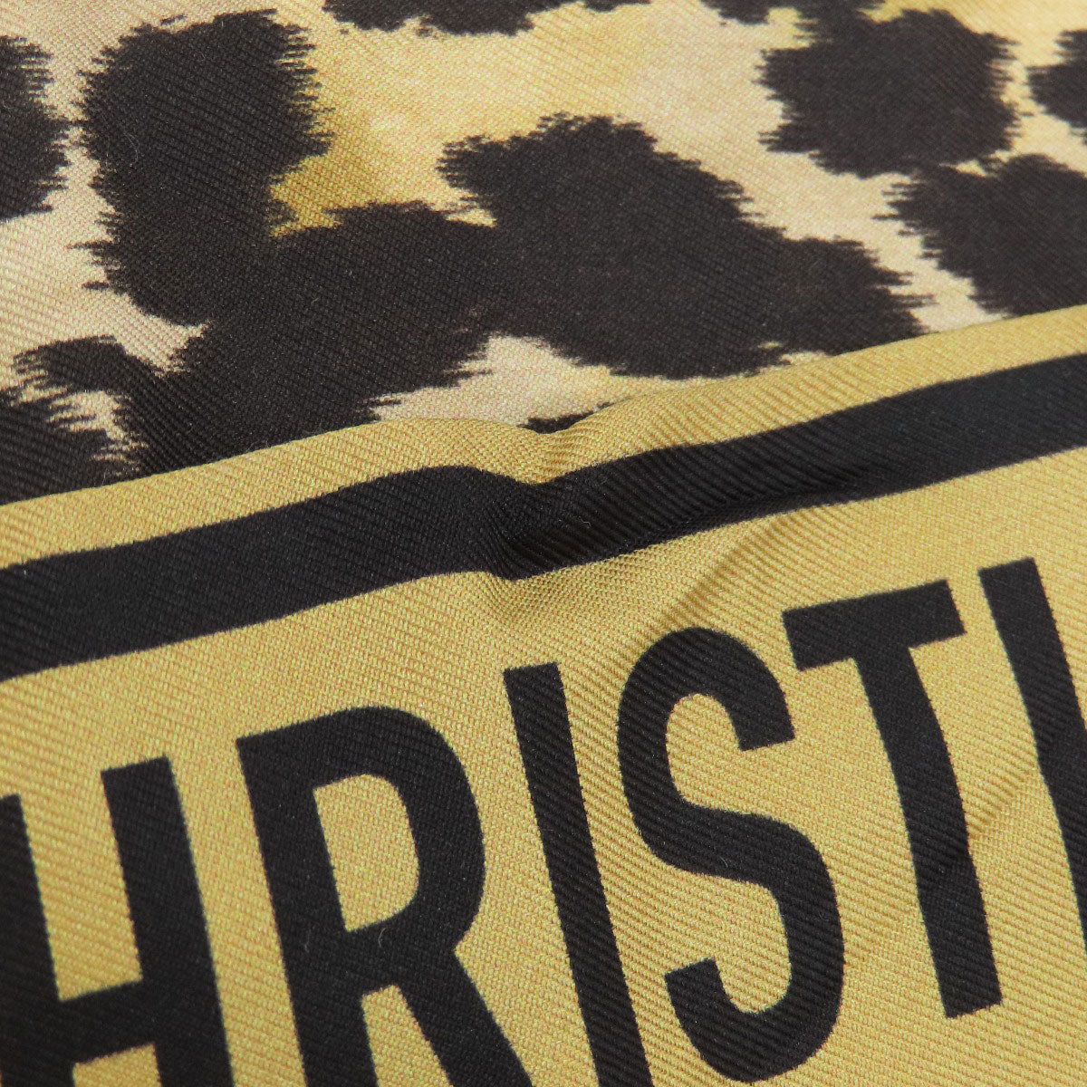 CHRISTIAN DIOR   Scarf Leopard pattern Silk Ladies