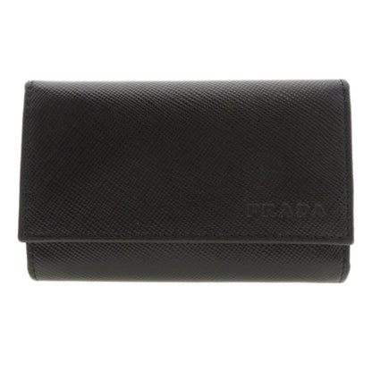 PRADA   key holder  Logo motif Leather mens