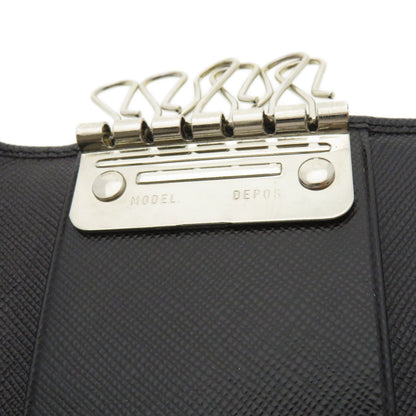 PRADA   key holder  Logo motif Leather mens