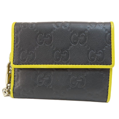 GUCCI  256442 Bifold Wallet with Coin Pocket GG Shima Leather Ladies