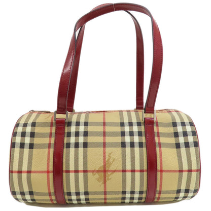 BURBERRY Nova Check Handbag PVC Ladies [Used]
