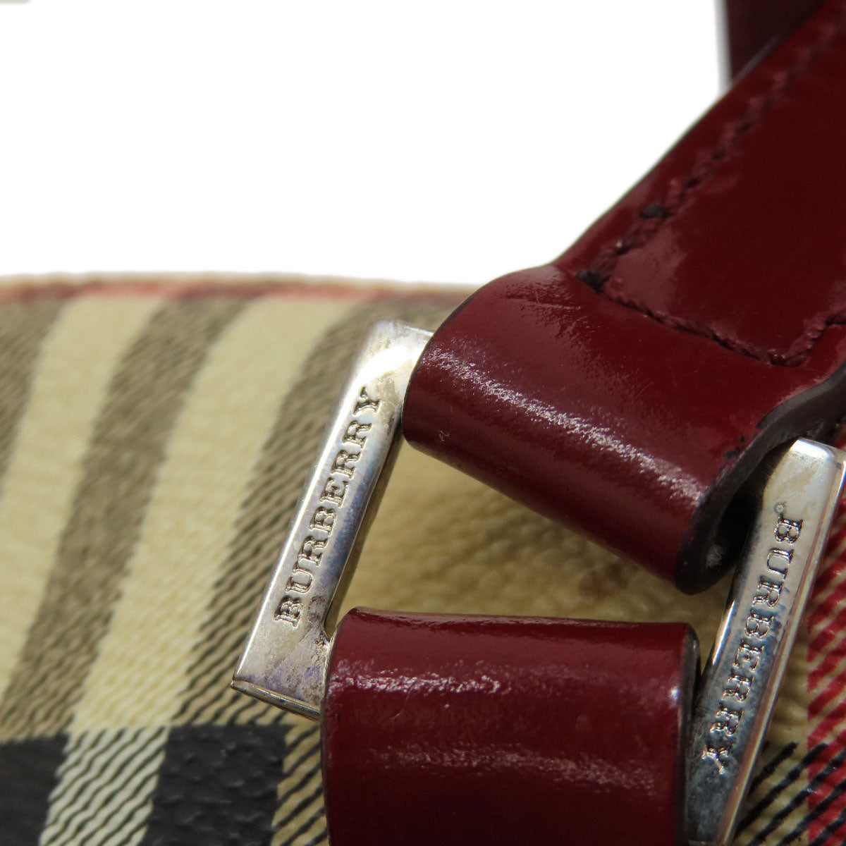 BURBERRY Nova Check Handbag PVC Ladies [Used]