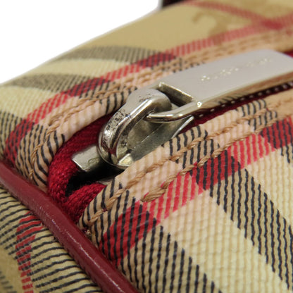 BURBERRY Nova Check Handbag PVC Ladies [Used]