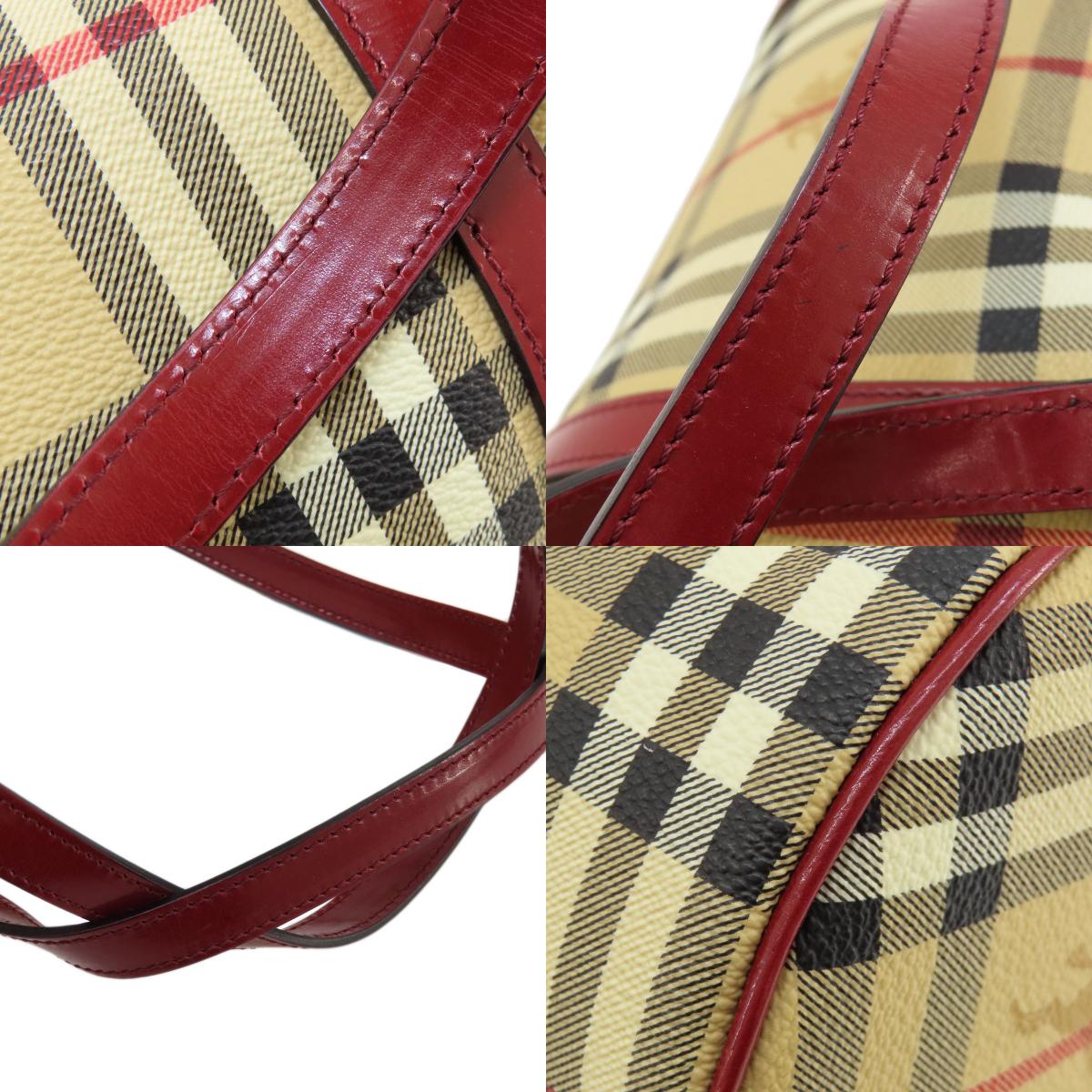 BURBERRY Nova Check Handbag PVC Ladies [Used]