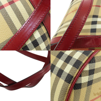 BURBERRY Nova Check Handbag PVC Ladies [Used]
