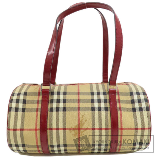 BURBERRY Nova Check Handbag PVC Ladies [Used]