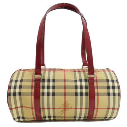 BURBERRY Nova Check Handbag PVC Ladies [Used]