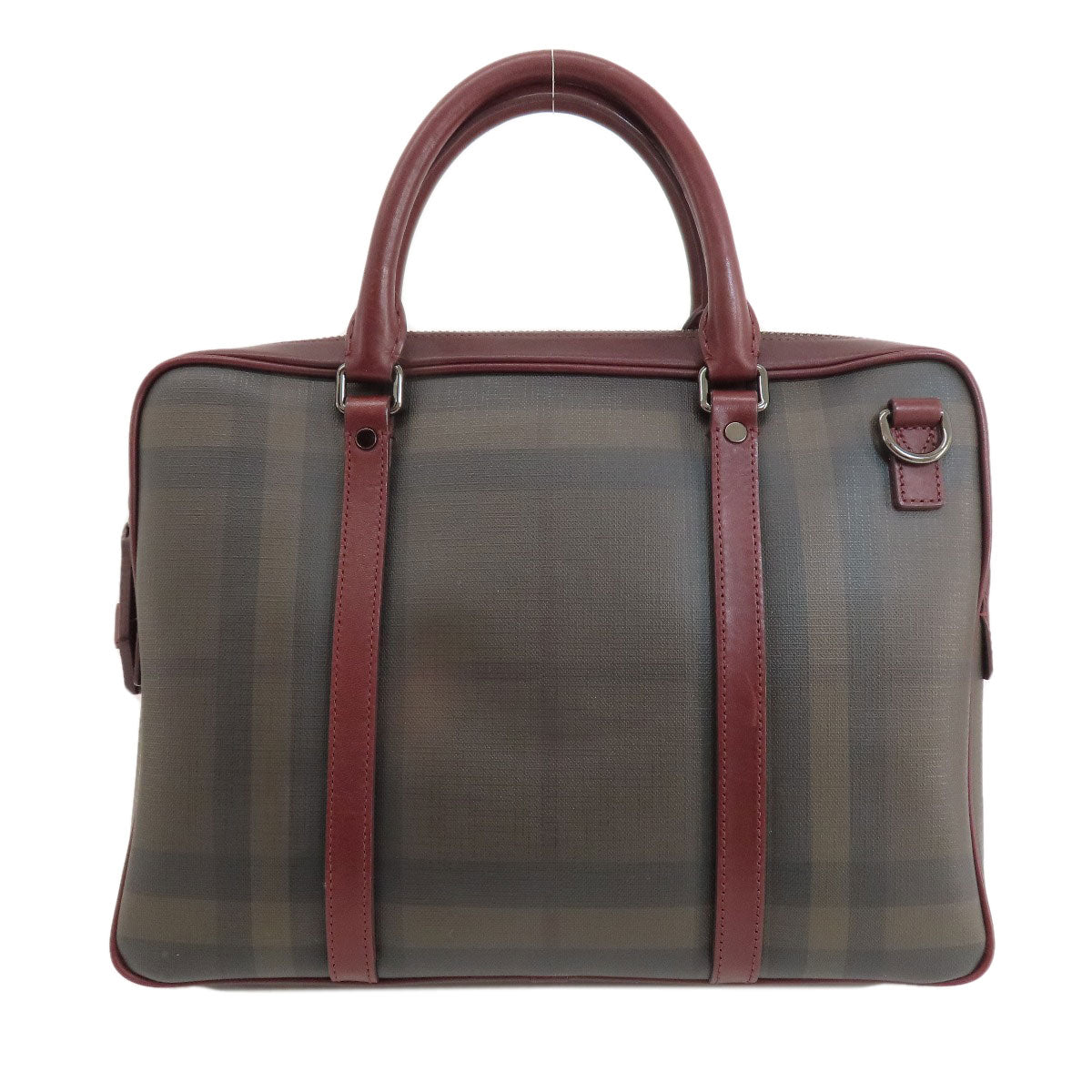 BURBERRY Checkpattern 2WAY Handbag PVC LeatherLadies [Used]