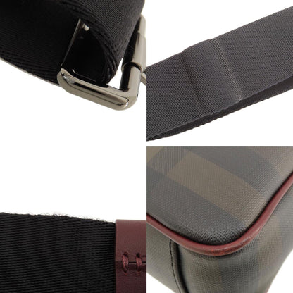 バーバリー チェック柄 2WAY ハンドバッグ PVC/レザー レディース 【中古】【BURBERRY】