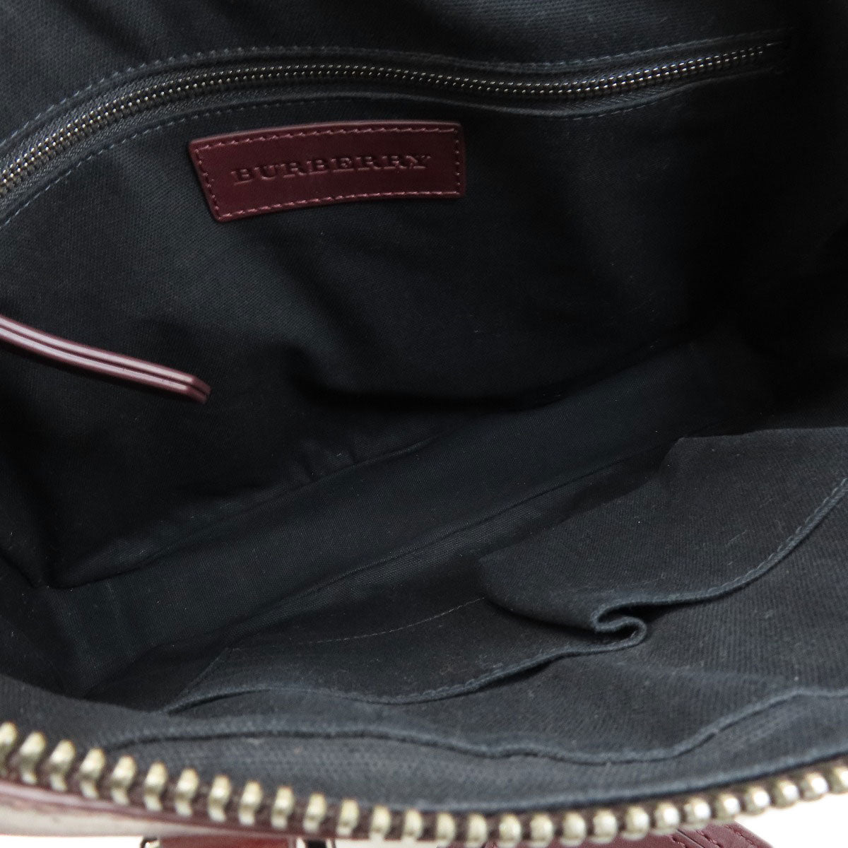 バーバリー チェック柄 2WAY ハンドバッグ PVC/レザー レディース 【中古】【BURBERRY】