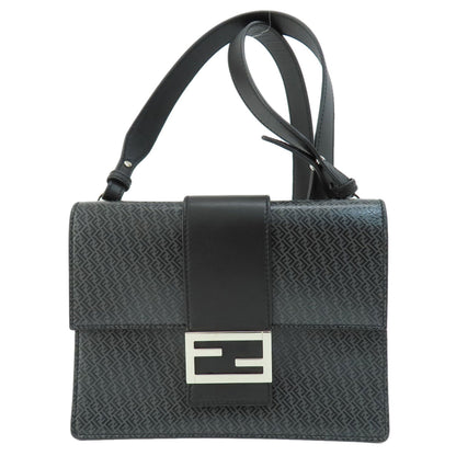 FENDI logo Shoulder Bag Leather Ladies [Used]