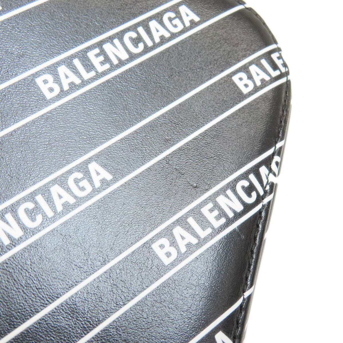 BALENCIAGA 552372 logo Shoulder Bag Calf Ladies [Used]