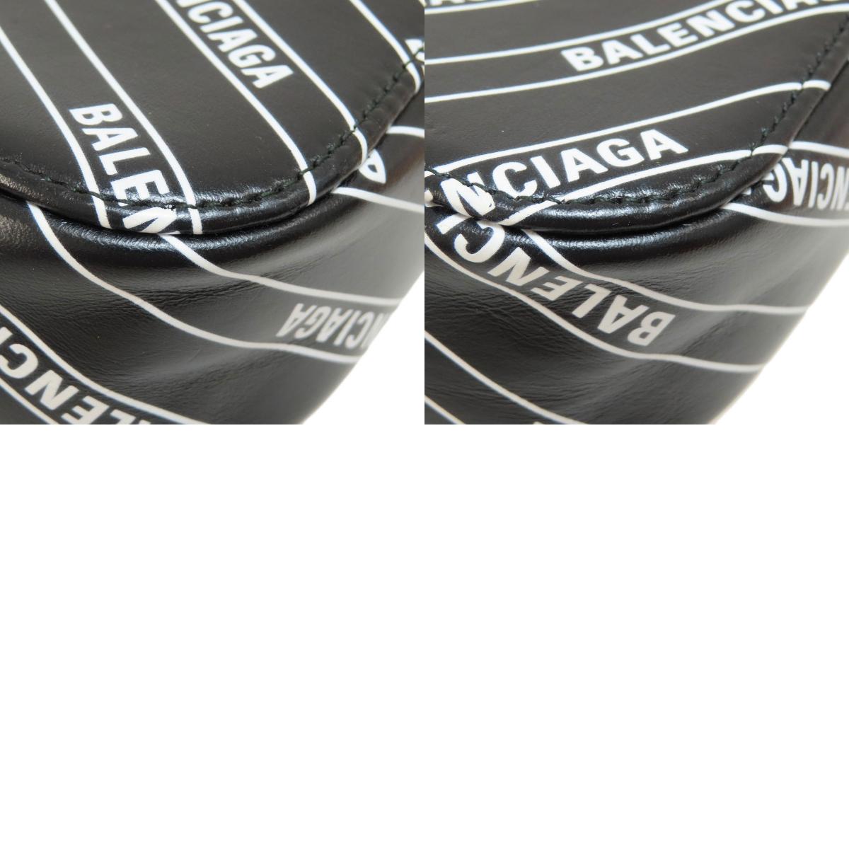 BALENCIAGA 552372 logo Shoulder Bag Calf Ladies [Used]