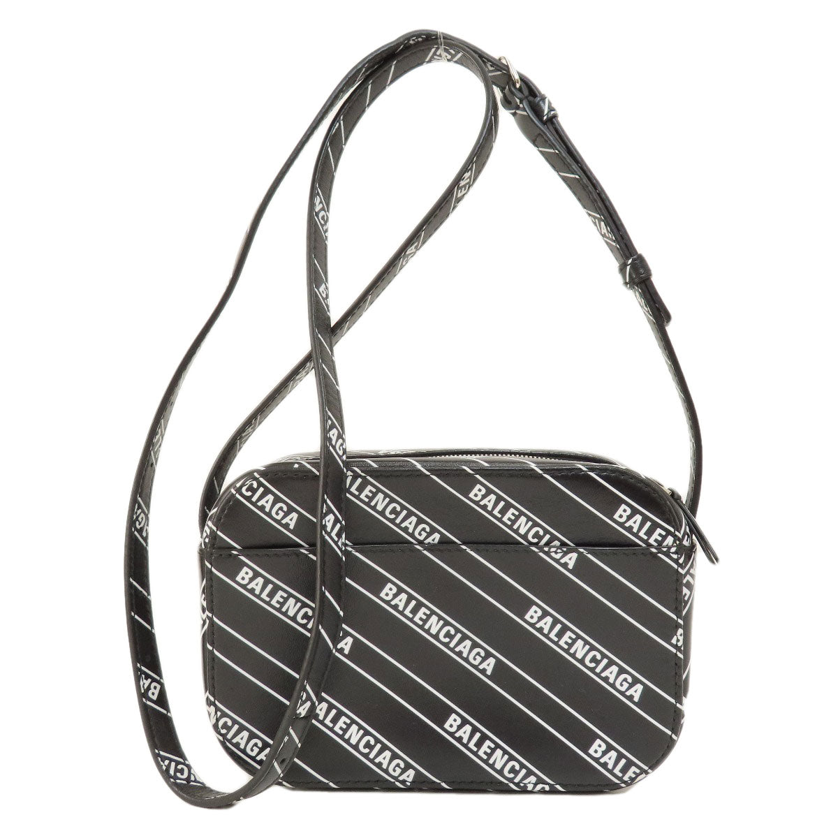 BALENCIAGA 552372 logo Shoulder Bag Calf Ladies [Used]