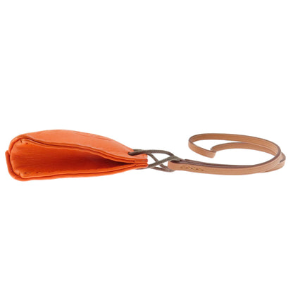 HERMES   key ring Back Charm Sac Orange Fu Agneau Milo Ladies