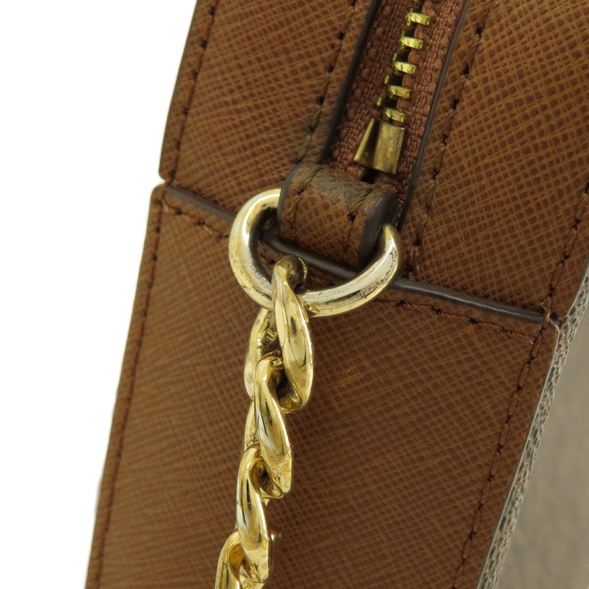 Michael Kors MK signature Shoulder Bag Leather Coated CanvasLadies [Used]