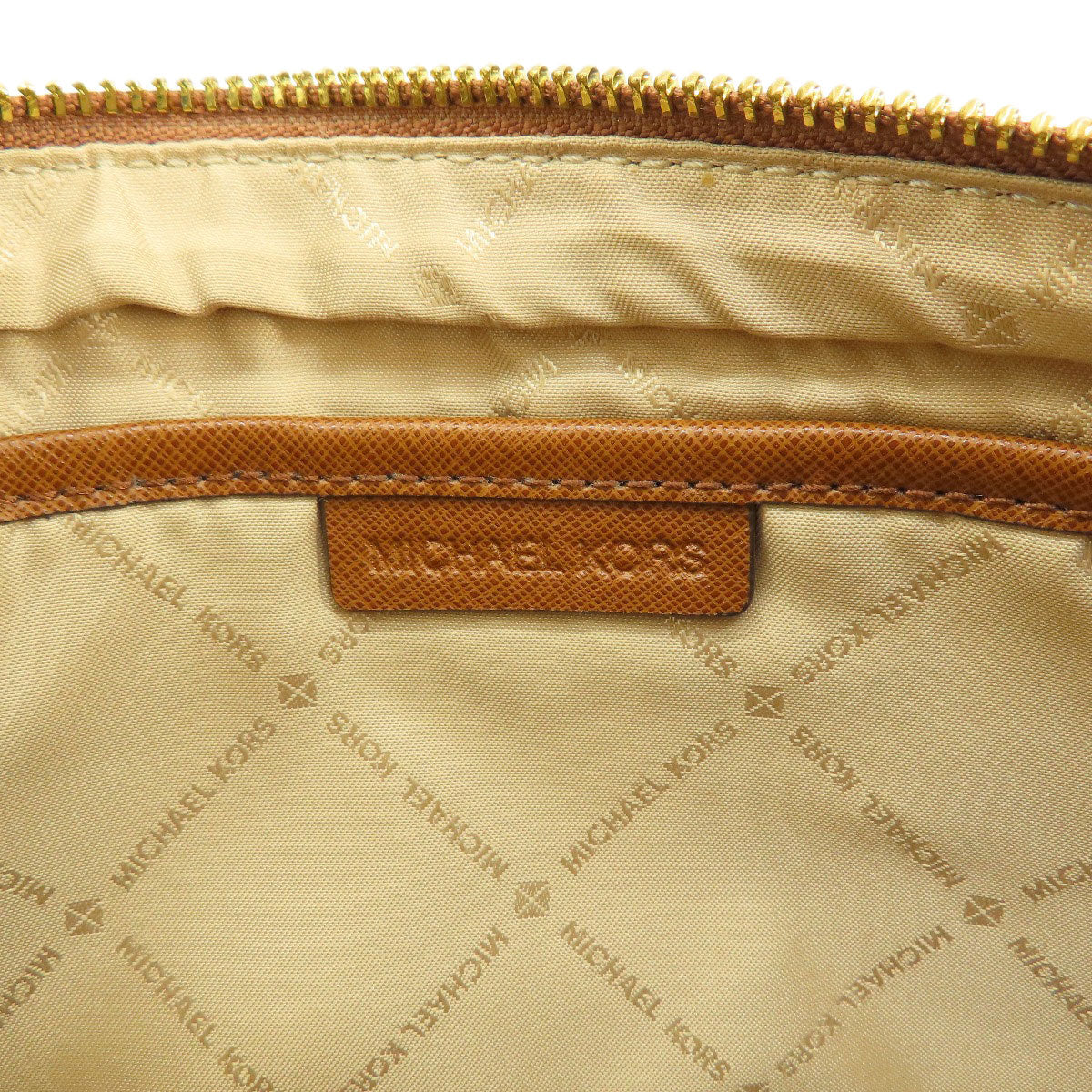 Michael Kors MK signature Shoulder Bag Leather Coated CanvasLadies [Used]