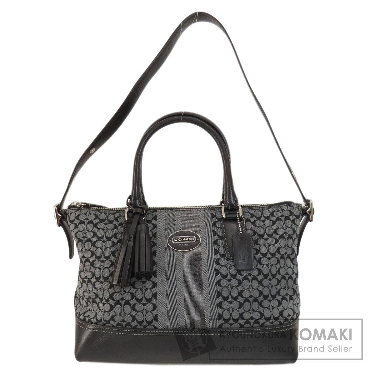 COACH  21154 Handbag Signature 2WAY Canvas Ladies