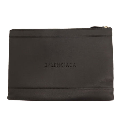 BALENCIAGA 373834 logo Clutch bag Leather Ladies [Used]