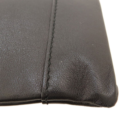 BALENCIAGA 373834 logo Clutch bag Leather Ladies [Used]