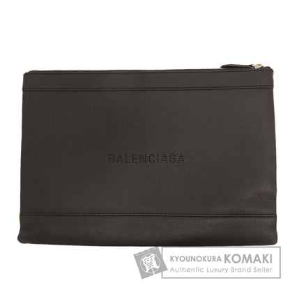 BALENCIAGA 373834 logo Clutch bag Leather Ladies [Used]