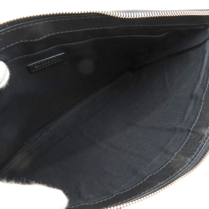 BALENCIAGA 373834 logo Clutch bag Leather Ladies [Used]