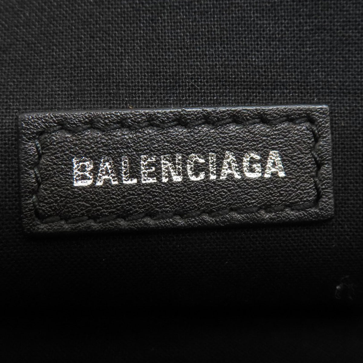 BALENCIAGA 373834 logo Clutch bag Leather Ladies [Used]