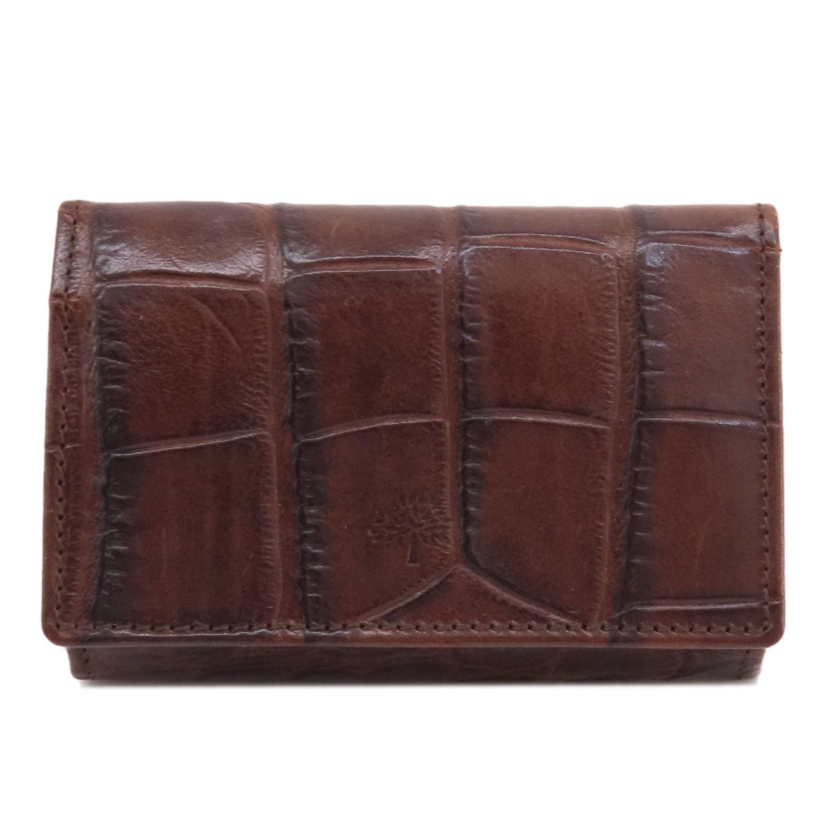 MULBERRY Mini wallet embossed coin purse Leather Ladies [Used]