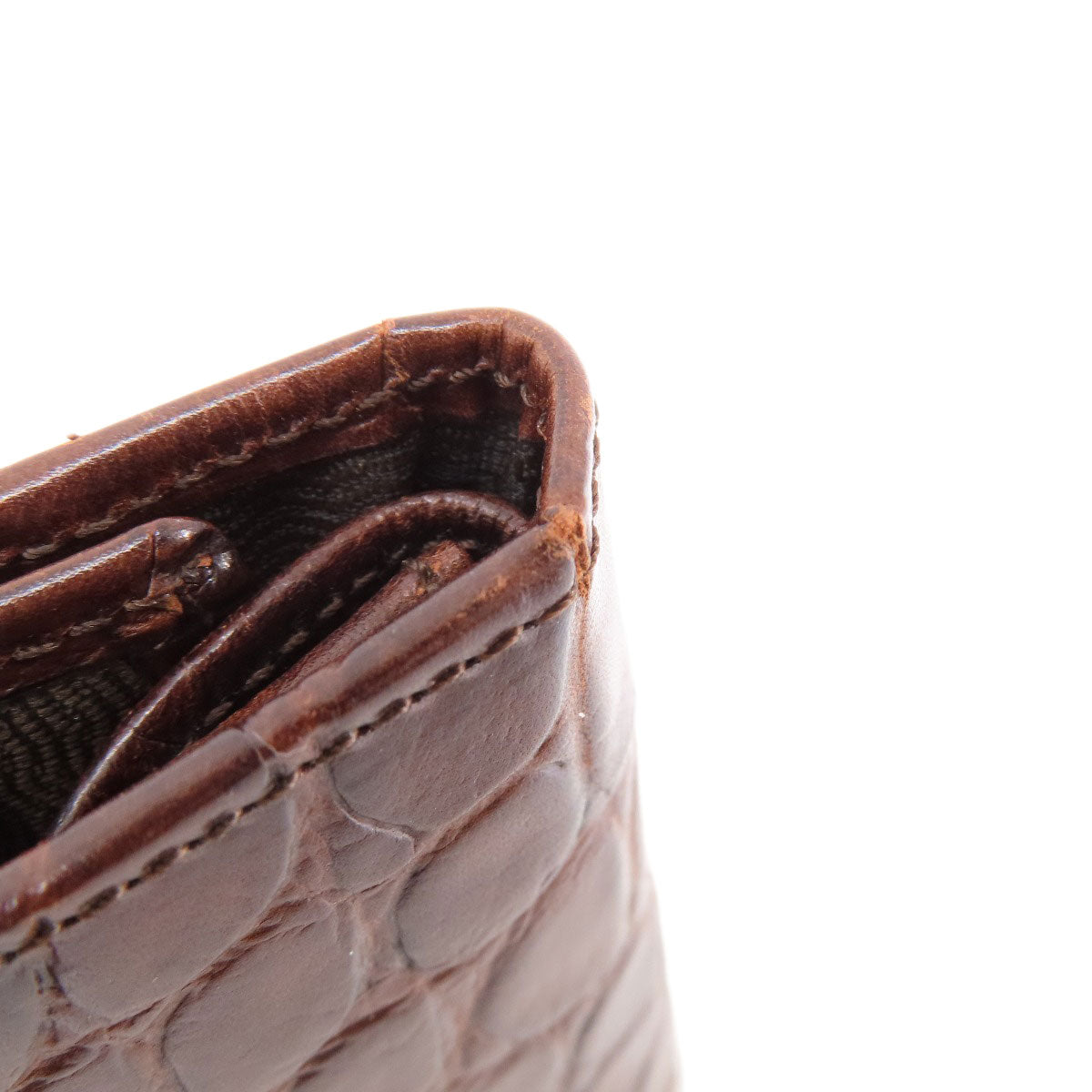 MULBERRY Mini wallet embossed coin purse Leather Ladies [Used]