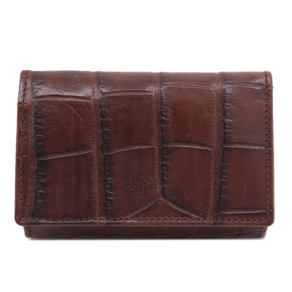MULBERRY Mini wallet embossed coin purse Leather Ladies [Used]
