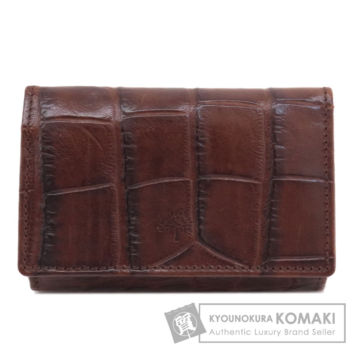 MULBERRY Mini wallet embossed coin purse Leather Ladies [Used]