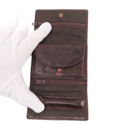 MULBERRY Mini wallet embossed coin purse Leather Ladies [Used]