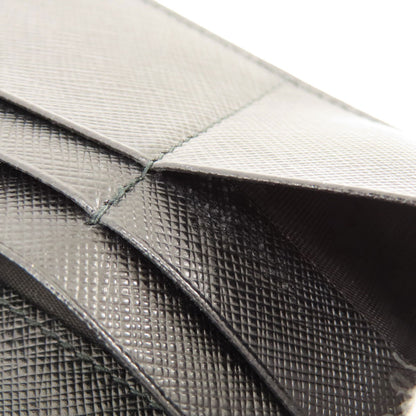 PRADA Logo Safiano Long wallet (with coin pocket) Leather Ladies [Used]