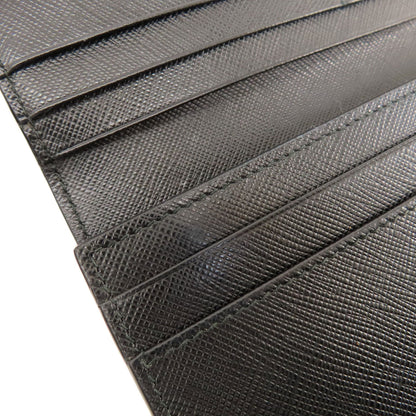 PRADA Logo Safiano Long wallet (with coin pocket) Leather Ladies [Used]